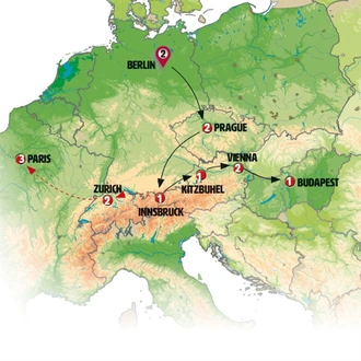 tourhub | Europamundo | Berlin and Imperial Capitals | Tour Map