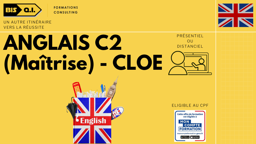 Représentation de la formation : ANGLAIS C2 (Maîtrise) - CLOE
