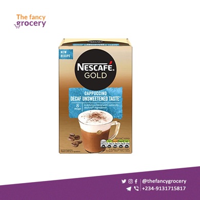 Nescafé Gold Cappuccino Decaf Unsweetened Taste - 8 Sachets - The Fancy  Grocery