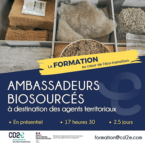 Représentation de la formation : Ambassadeurs des matériaux biosourcés