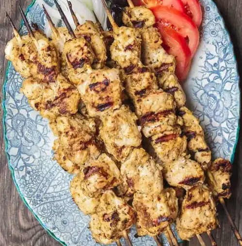 Chicken souvlaki skewers