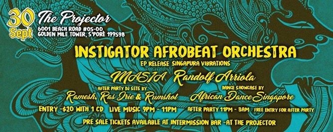 Instigator Afrobeat Orchestra Singapura Vibrations EP release