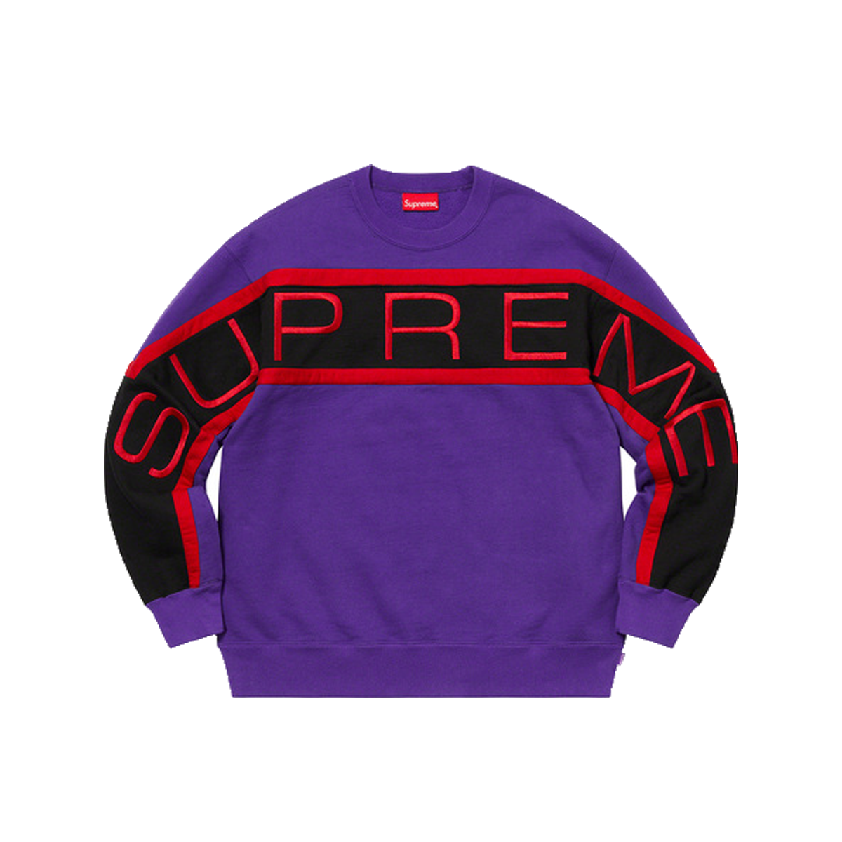 Supreme Paneled Crewneck Purple (SS21) | SS21 - KLEKT