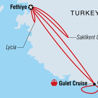 tourhub | Intrepid Travel | Turkey Family Holiday with Teenagers | Tour Map