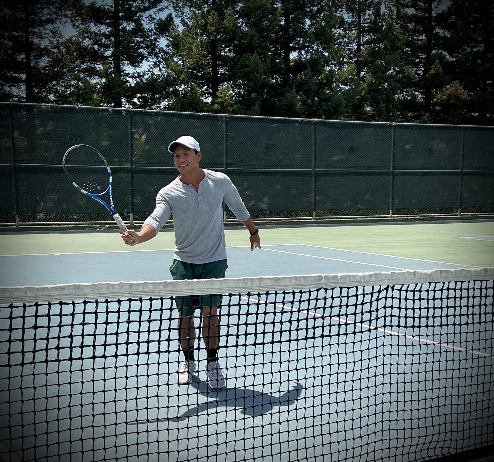 Mike A. teaches tennis lessons in Fremont, CA