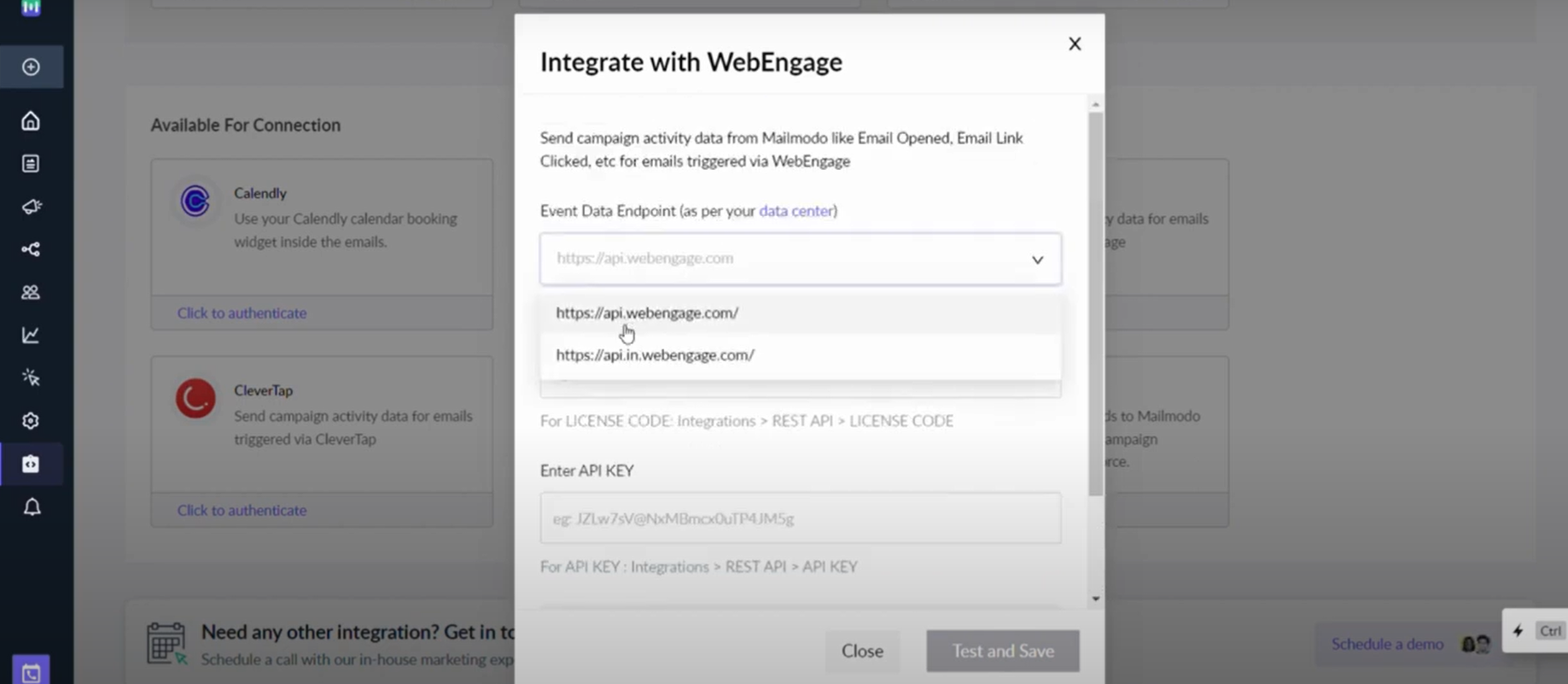 Getting started with WebEngage integration