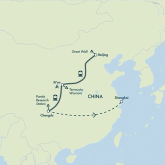 tourhub | Exodus Adventure Travels | Essential China | Tour Map