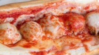 Meatball Parmigiana sandwiches