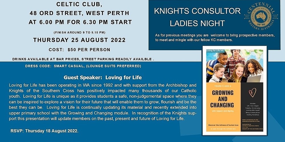 Knights Consutlor Ladies Night