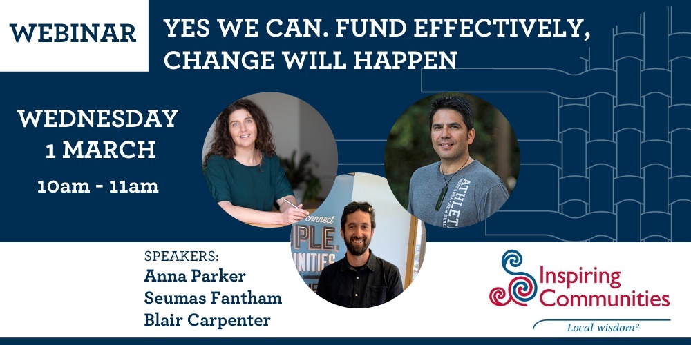 WEBINAR: Yes We Can. Fund effectively, Change will happen.