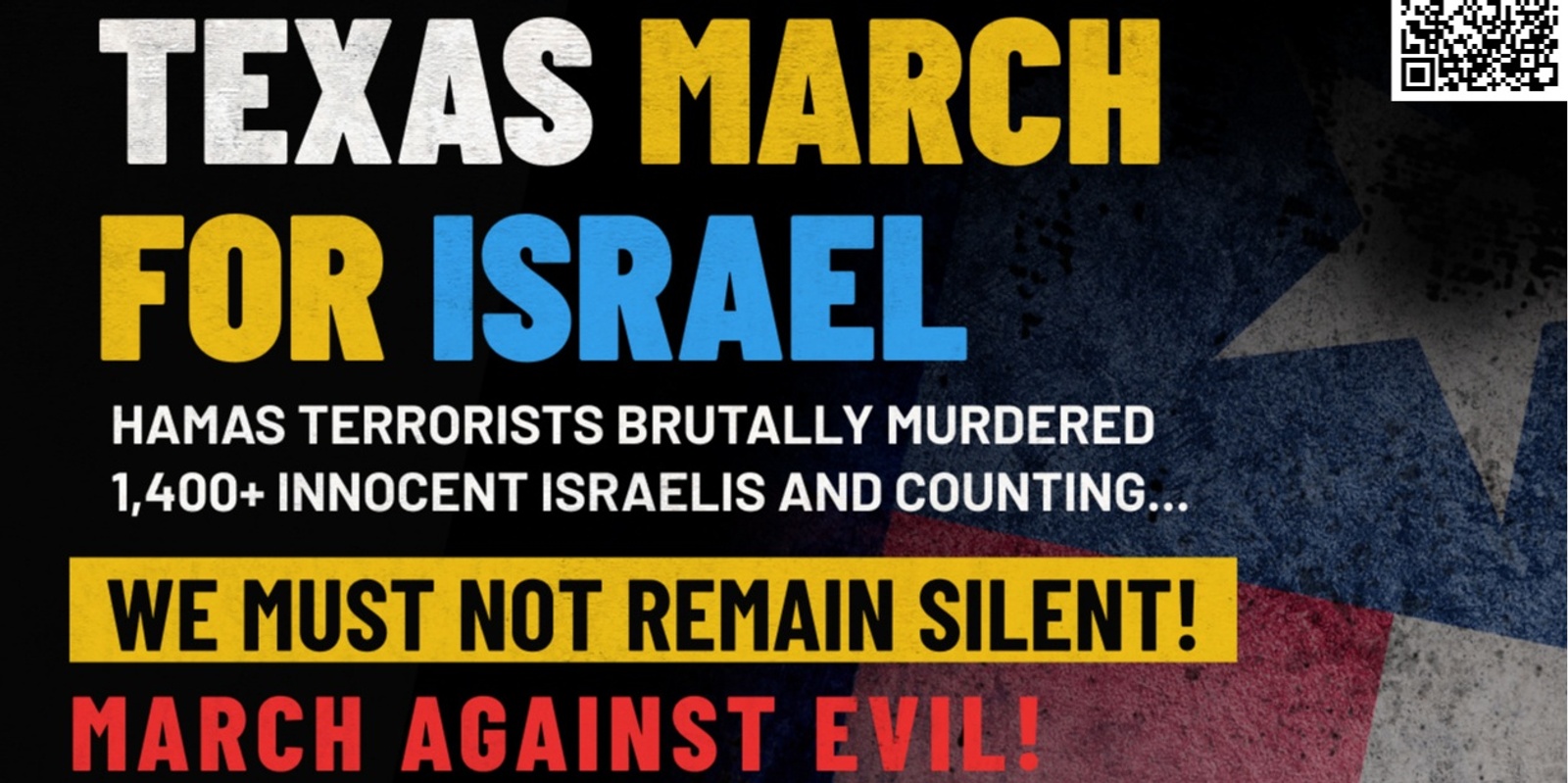 Banner image for TEXAS MARCH FOR ISRAEL!