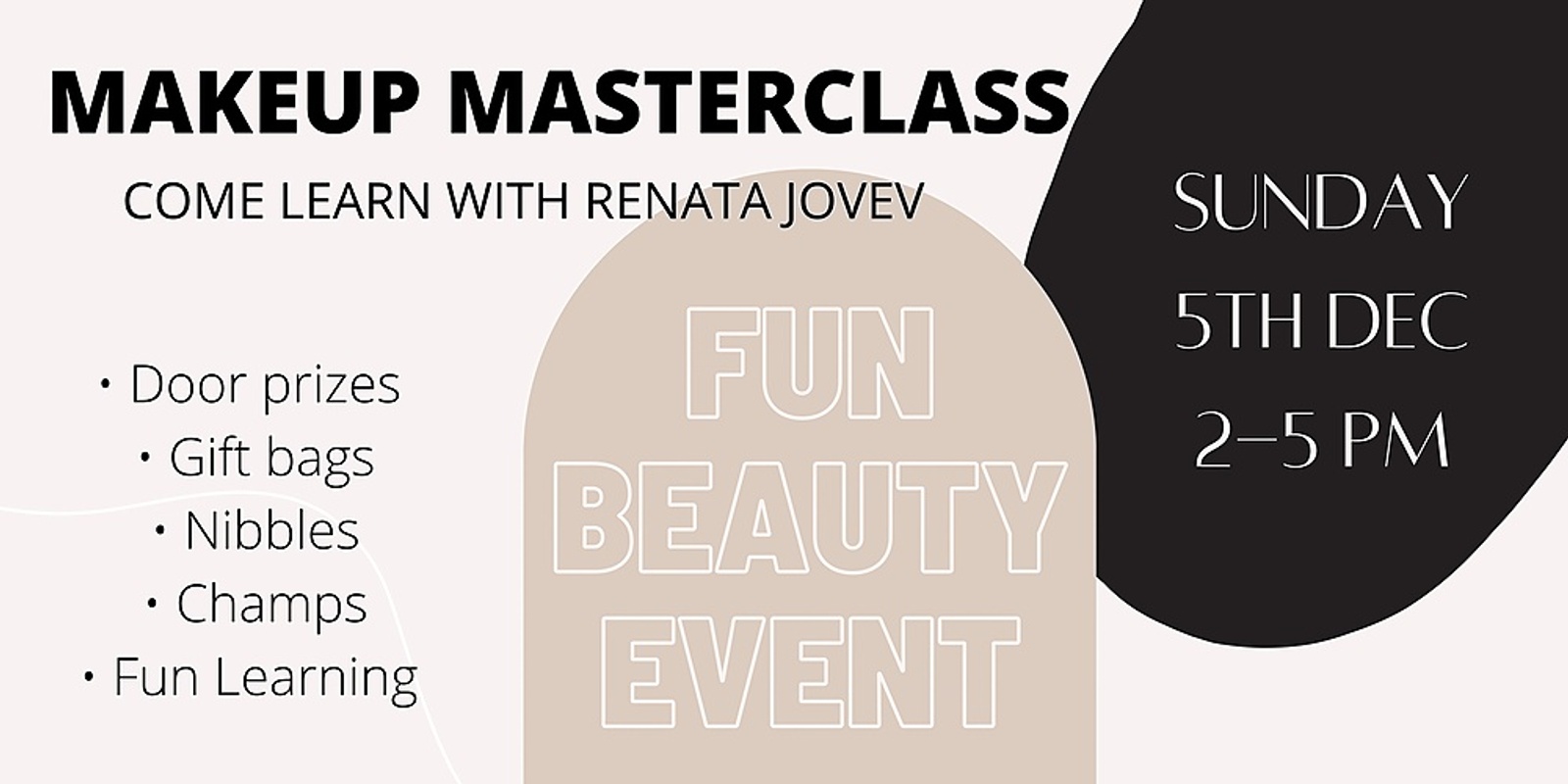 Banner image for MAKEUP MASTERCLASS WITH RENATA