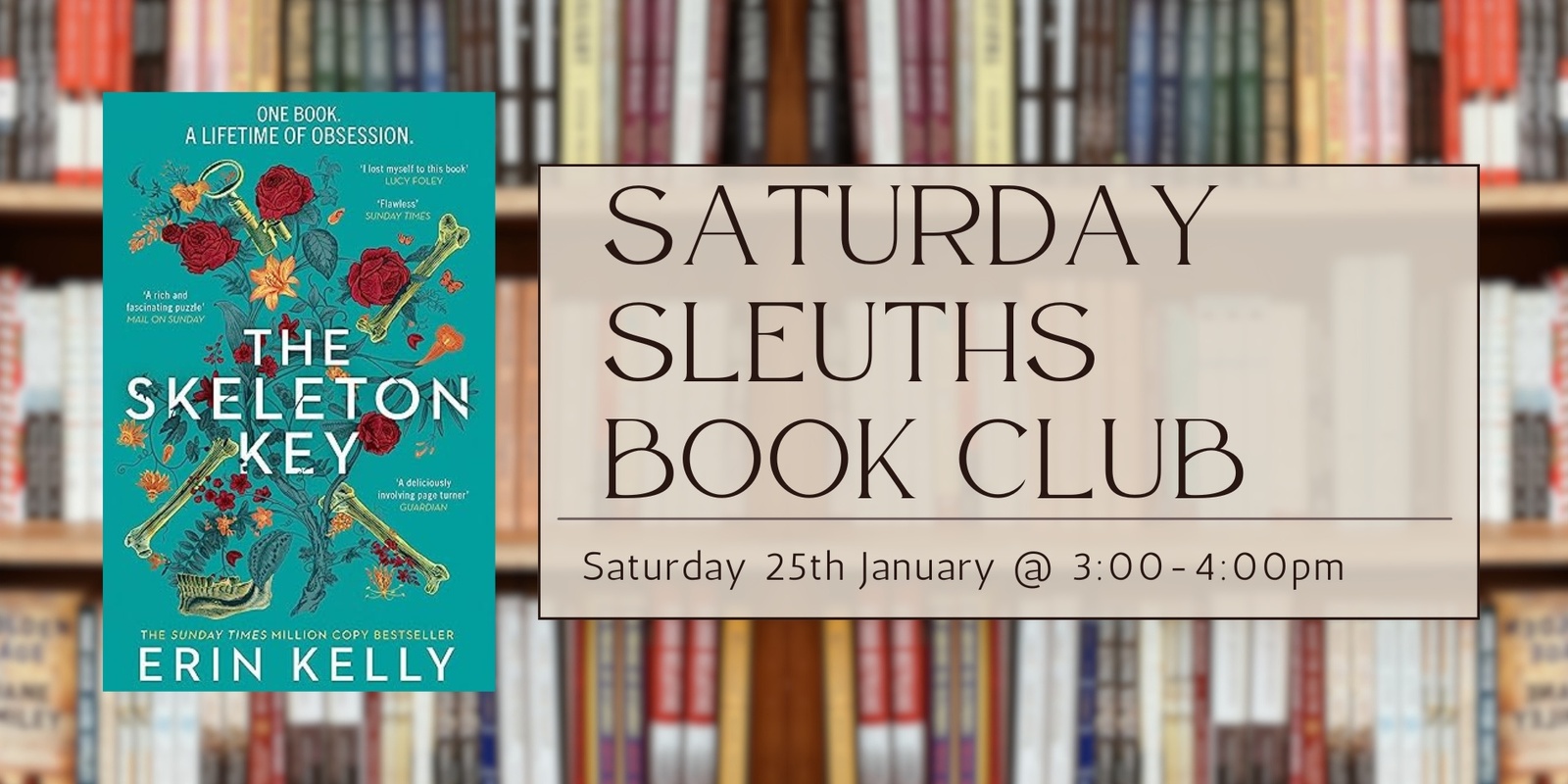 Banner image for Saturday Sleuths Crime Book Club January