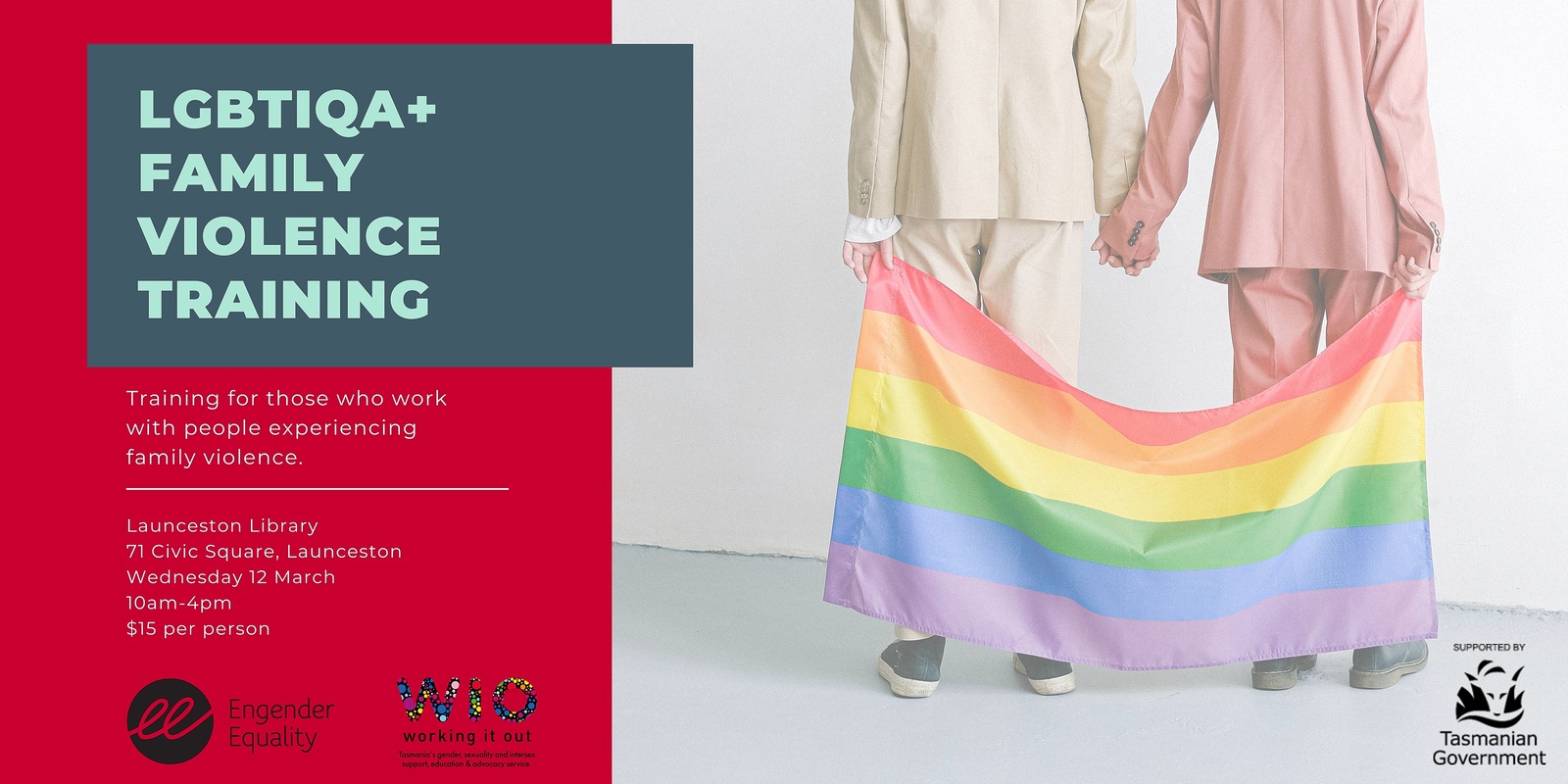 Banner image for LGBTIQA+ Family Violence Training - LAUNCESTON