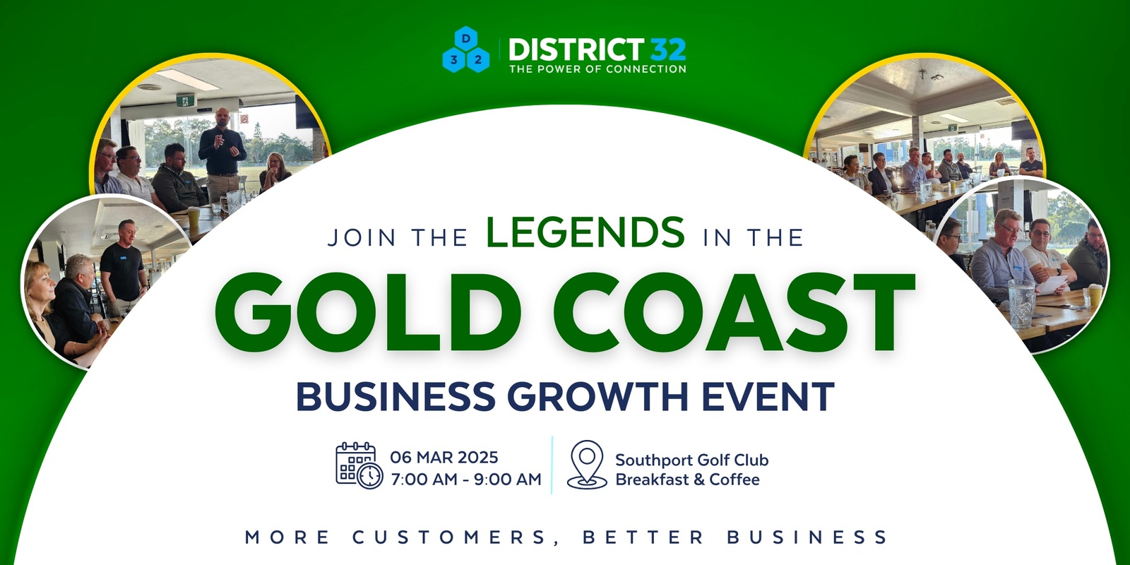 Banner image for District32 Business Networking Gold Coast – Legends- Thu 06 Mar