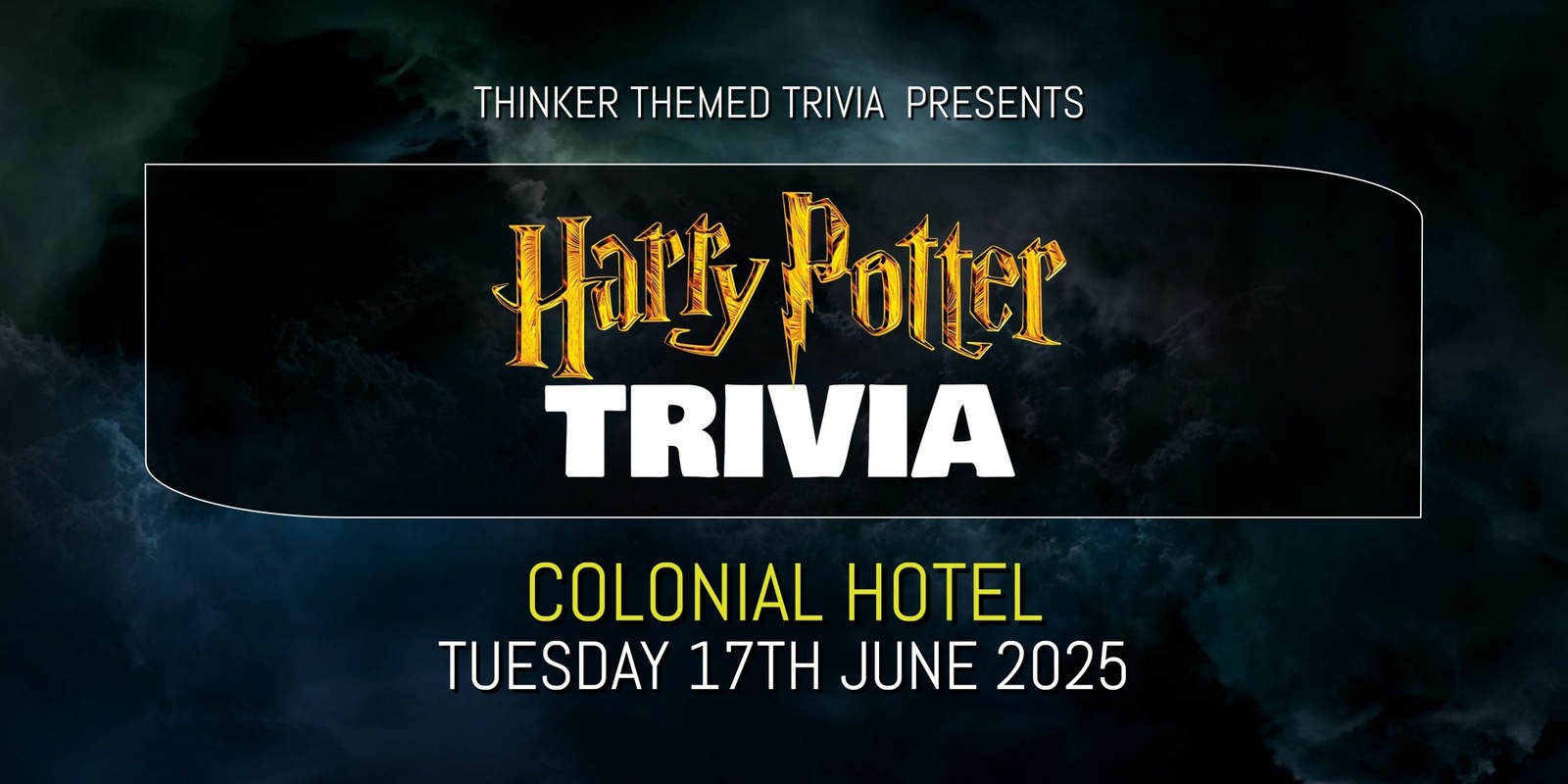 Banner image for Harry Potter Trivia 2025 - Colonial Hotel