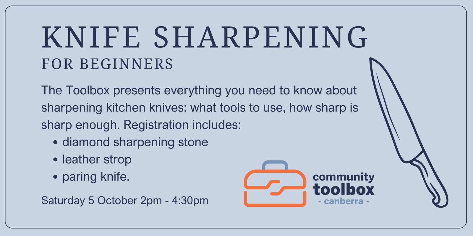 Banner image for Knife sharpening for beginners