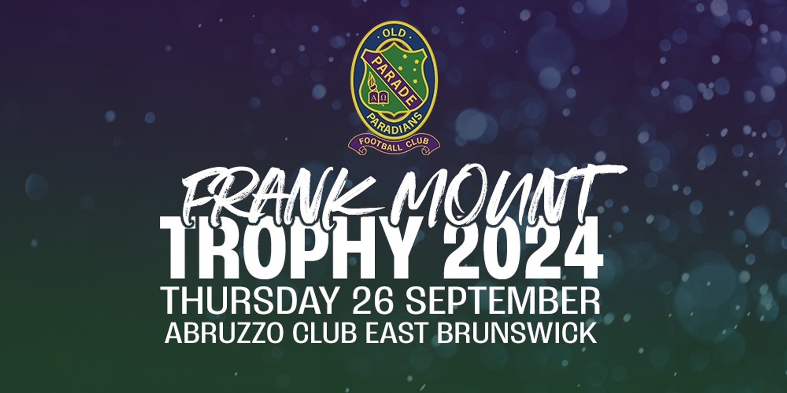 Banner image for 2024 OLD PARADIANS FOOTBALL CLUB PRESENTATION NIGHT