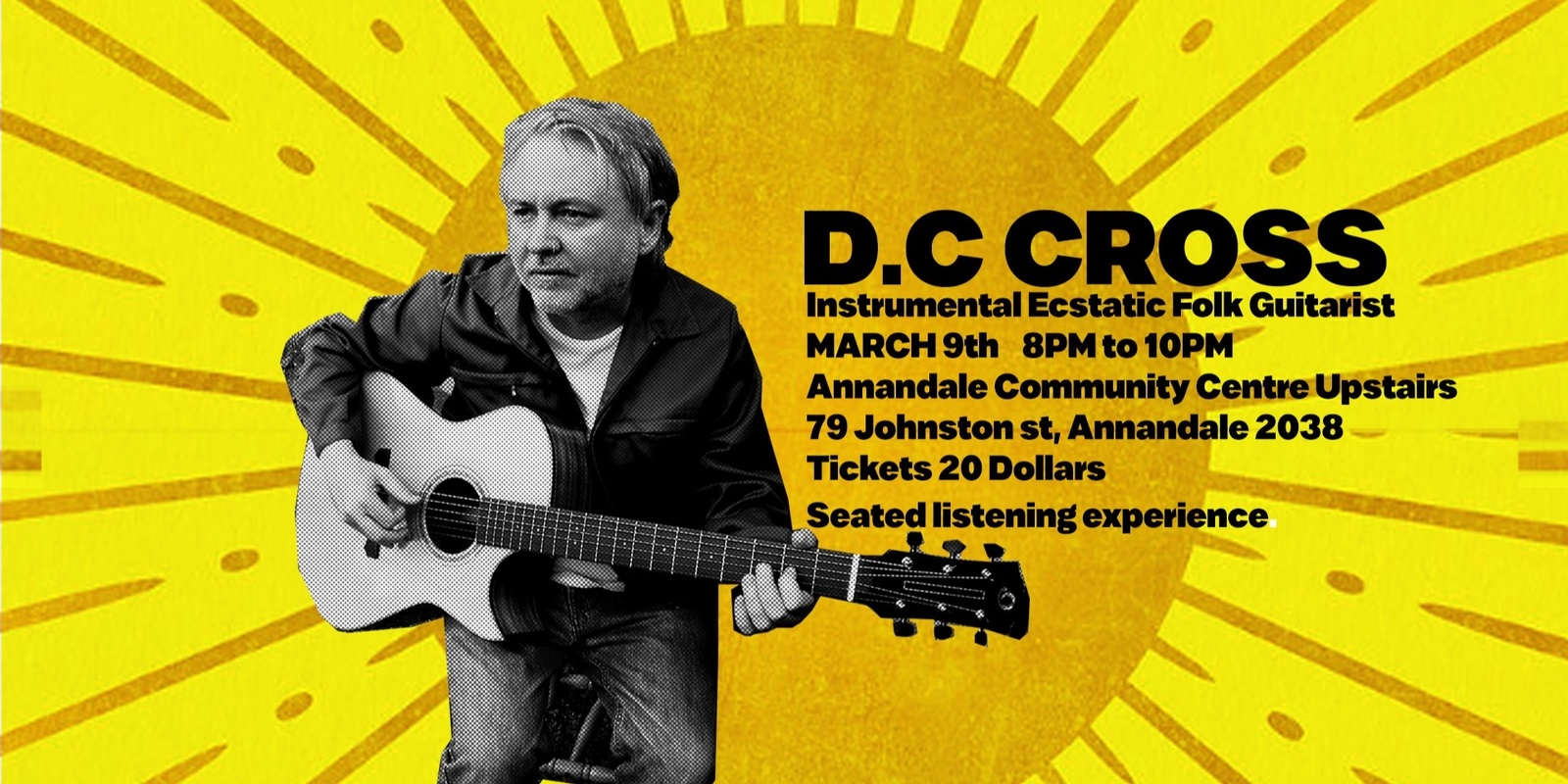 Banner image for D.C Cross - Instrumental Ecstatic Folk Guitar 