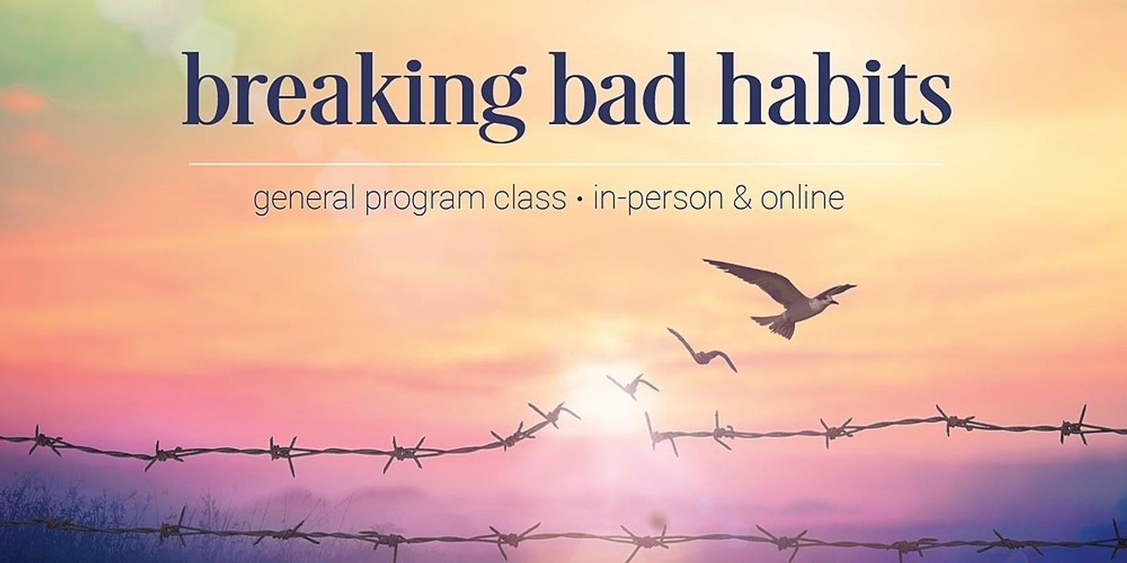 Banner image for Online - Breaking Bad Habits - Week of Wed 11 May