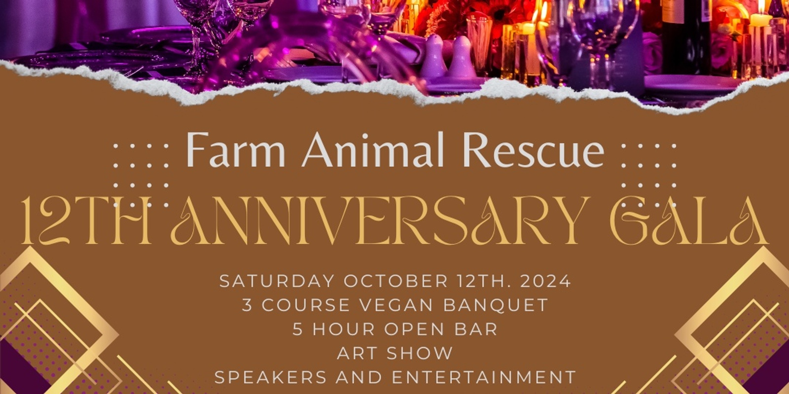 Banner image for Farm Animal Rescue 12th Anniversary Gala