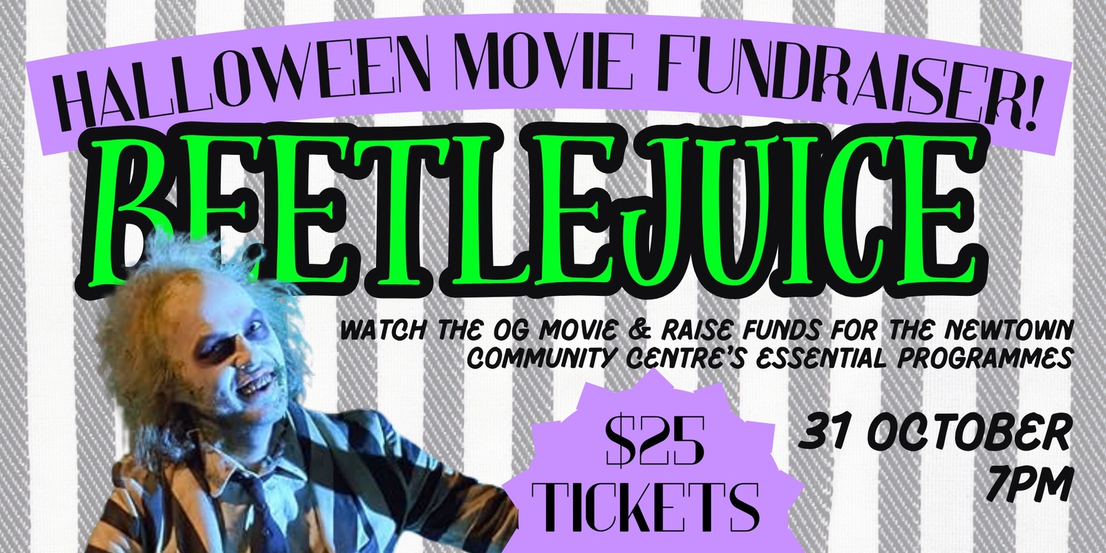 Banner image for Beetlejuice - Halloween movie fundraiser! 