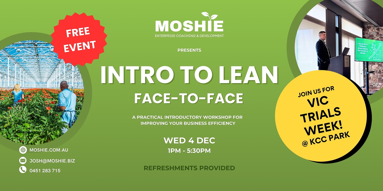 Banner image for Intro To Lean - Face to Face South East VIC - KCC Park