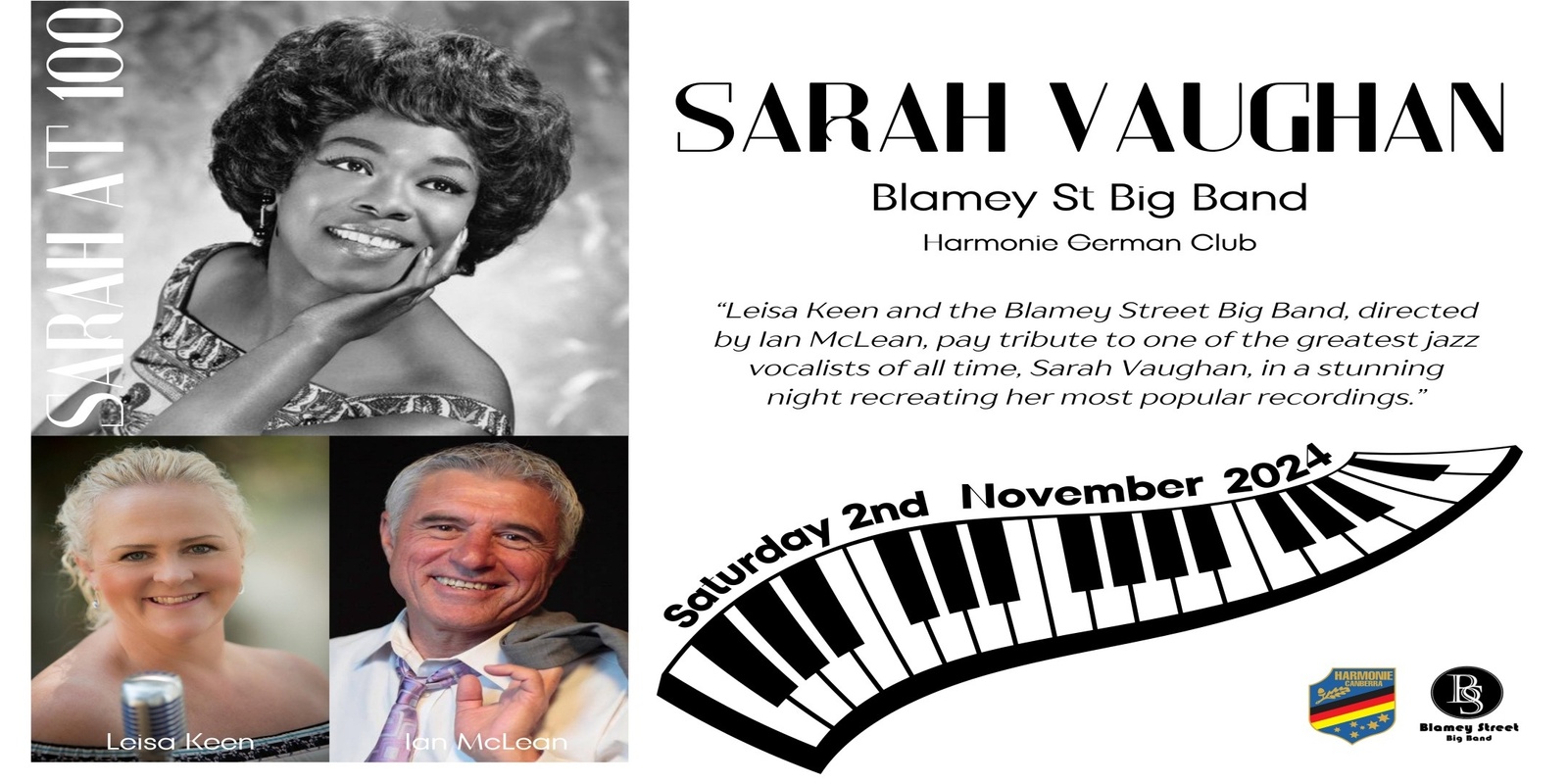 Banner image for Blamey St Big Band perform Sarah Vaughan