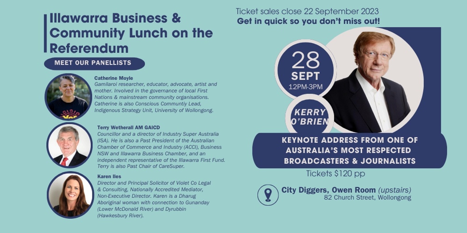 Banner image for Illawarra Business & Community Lunch on the Referendum