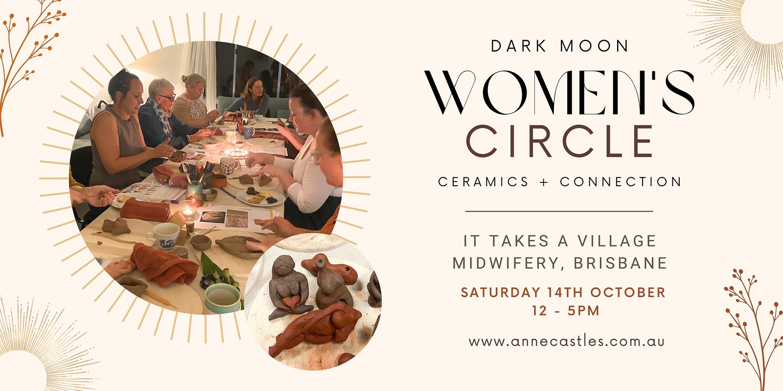 Banner image for Dark Moon Women's Circle + Ceramics