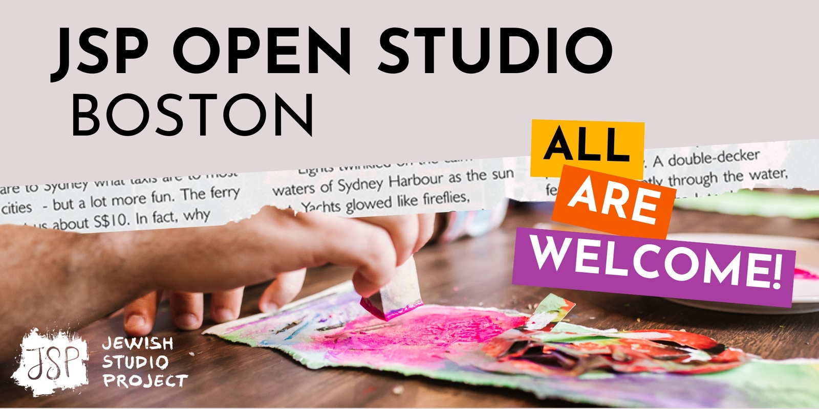 Banner image for Open Studio at JSP Boston!