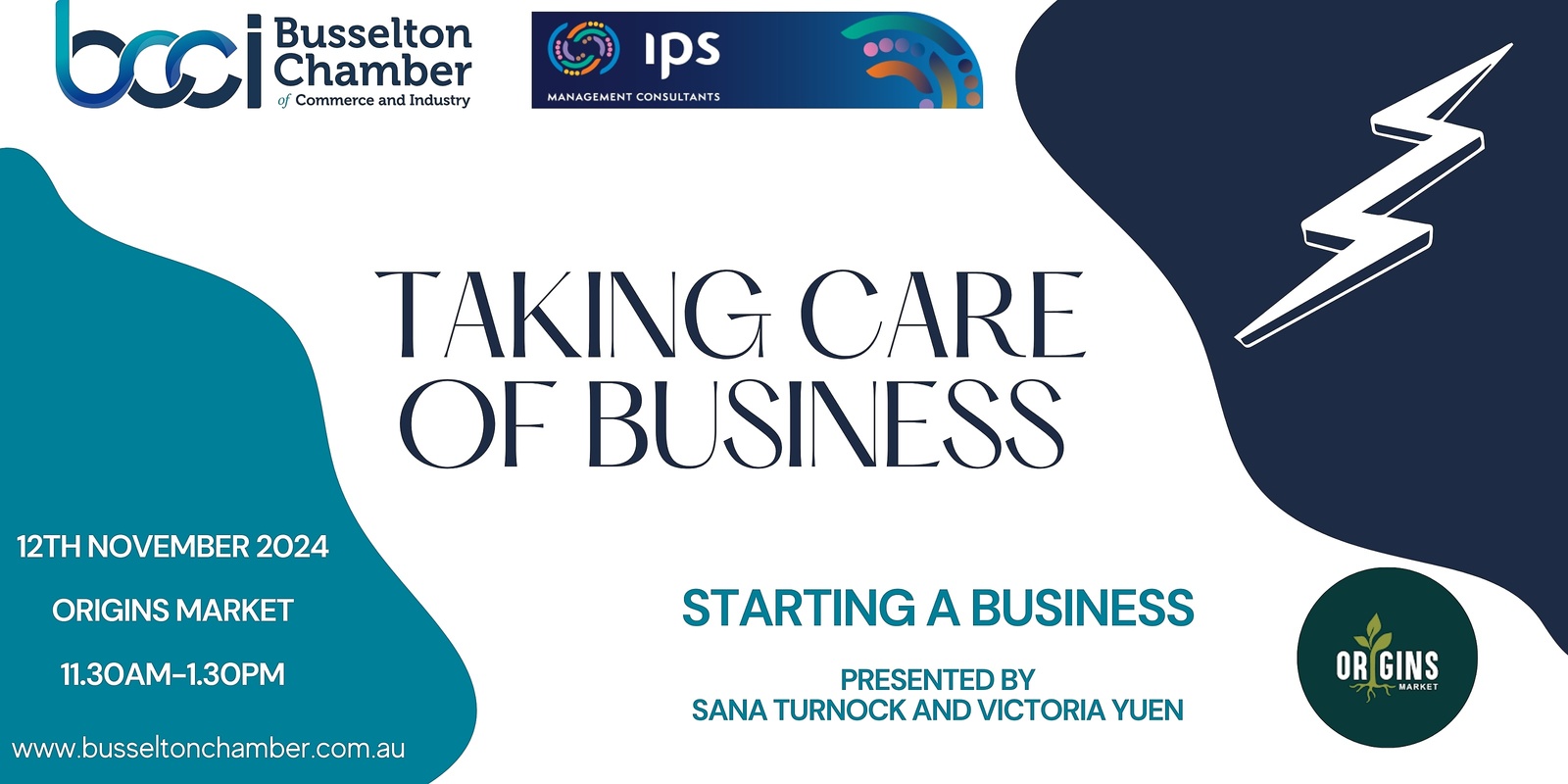 Banner image for TAKING CARE OF BUSINESS - STARTING A BUSINESS