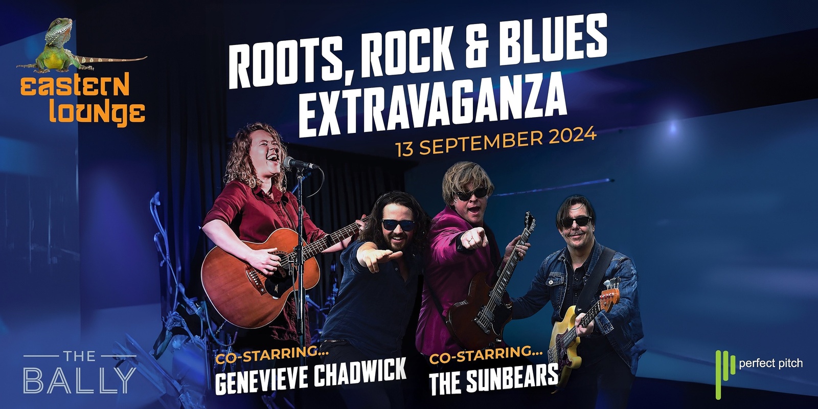 Banner image for Roots, Rock & Blues Extravaganza as Eastern Lounge Re-Launches