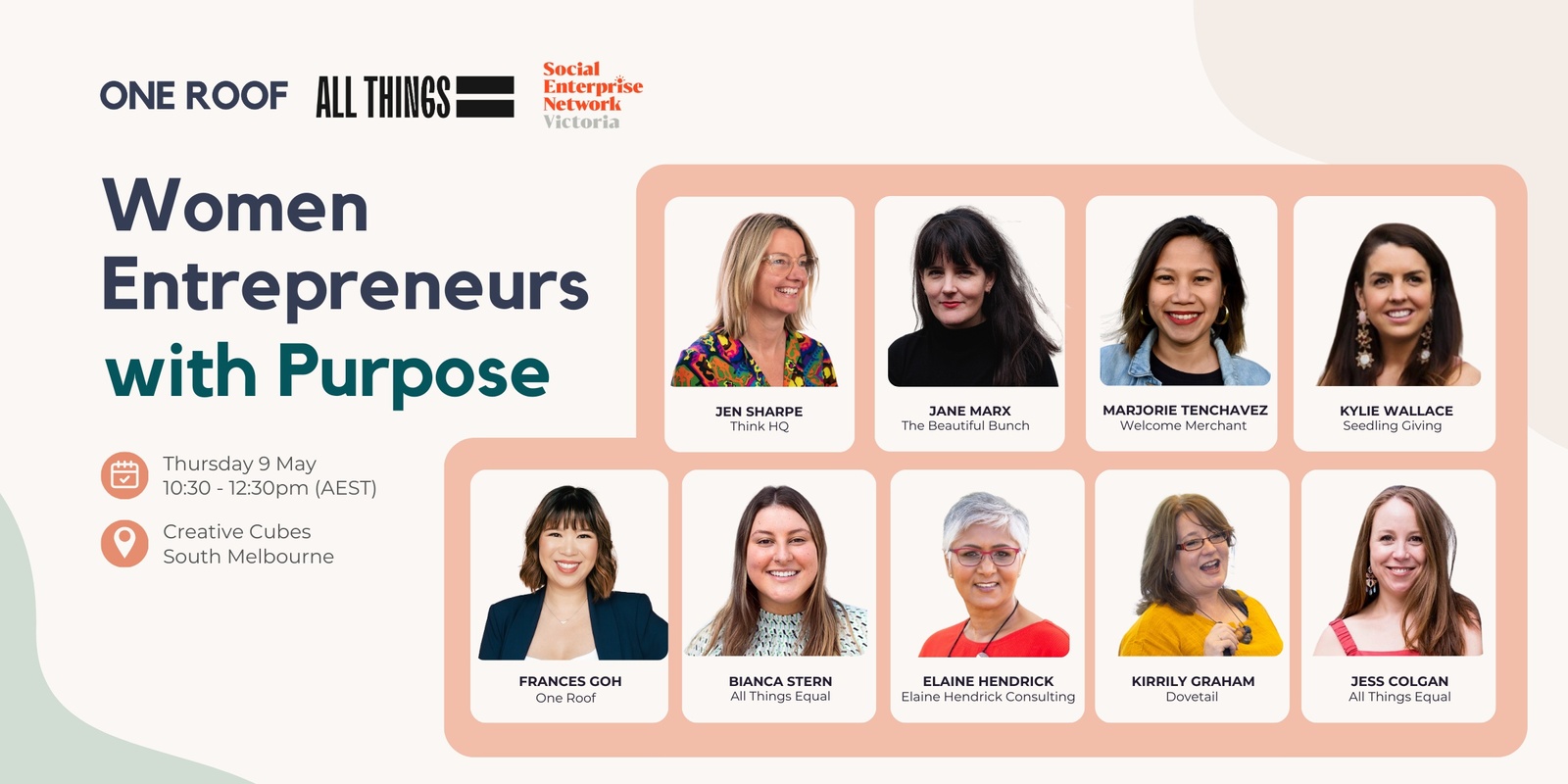 Banner image for Women Entrepreneurs with Purpose