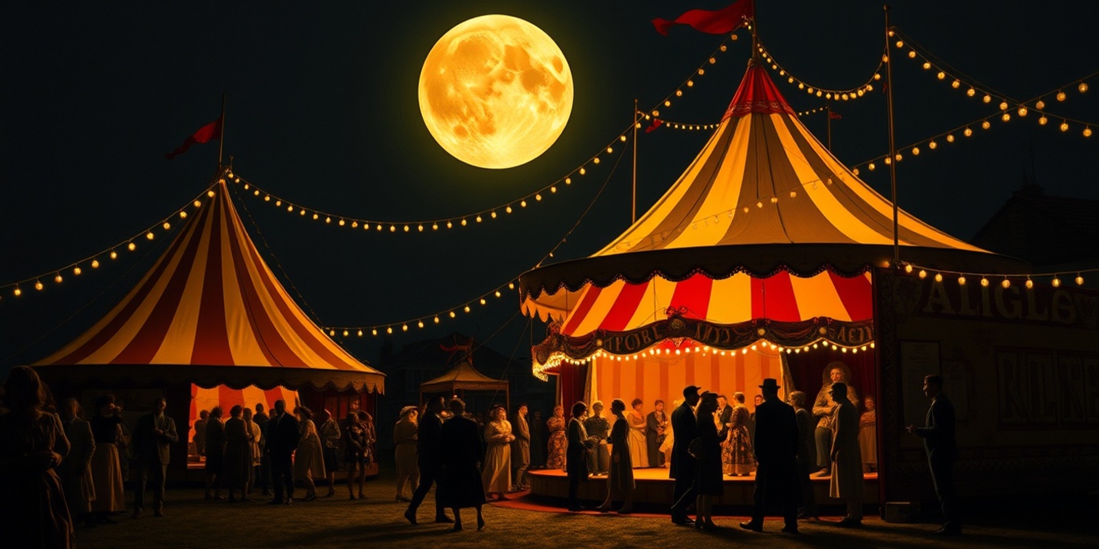 Banner image for Full Moon Gathering & Drum Circle: Vintage Circus