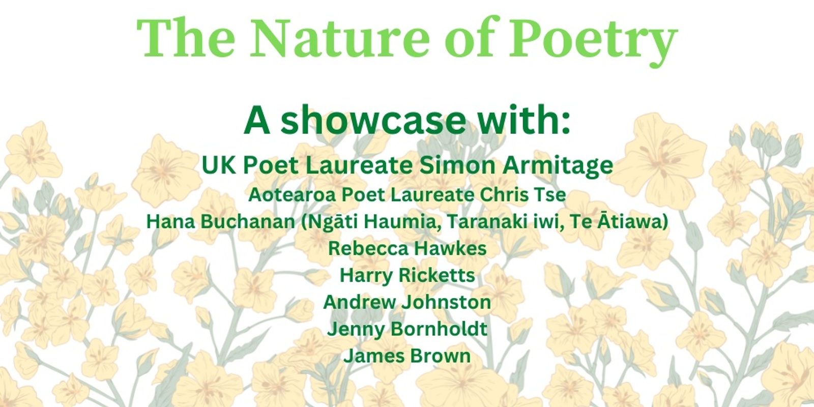 Banner image for The Nature of Poetry: Simon Armitage and friends