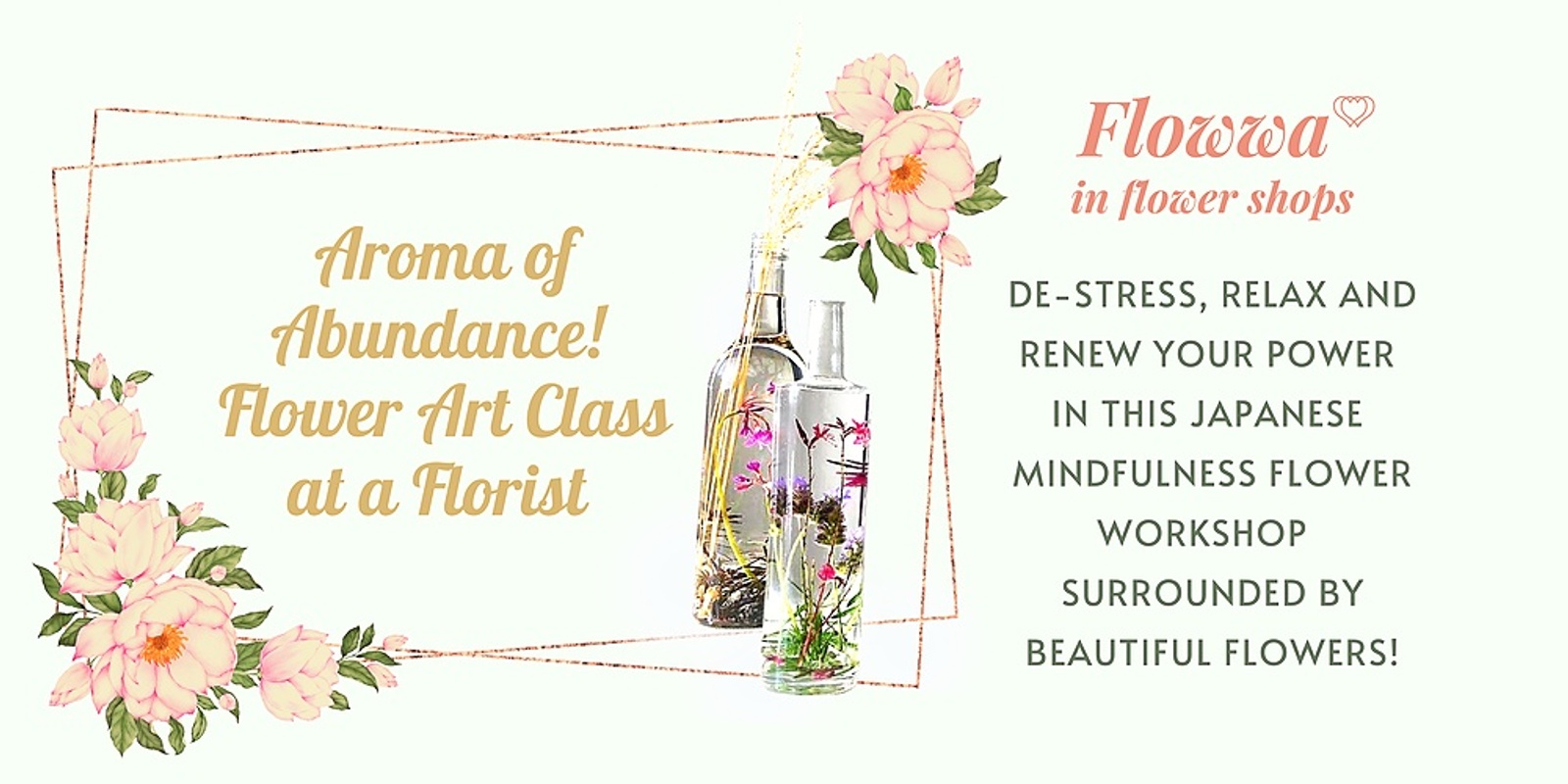 Banner image for Flowwa Express: instant relaxation inside flower shops