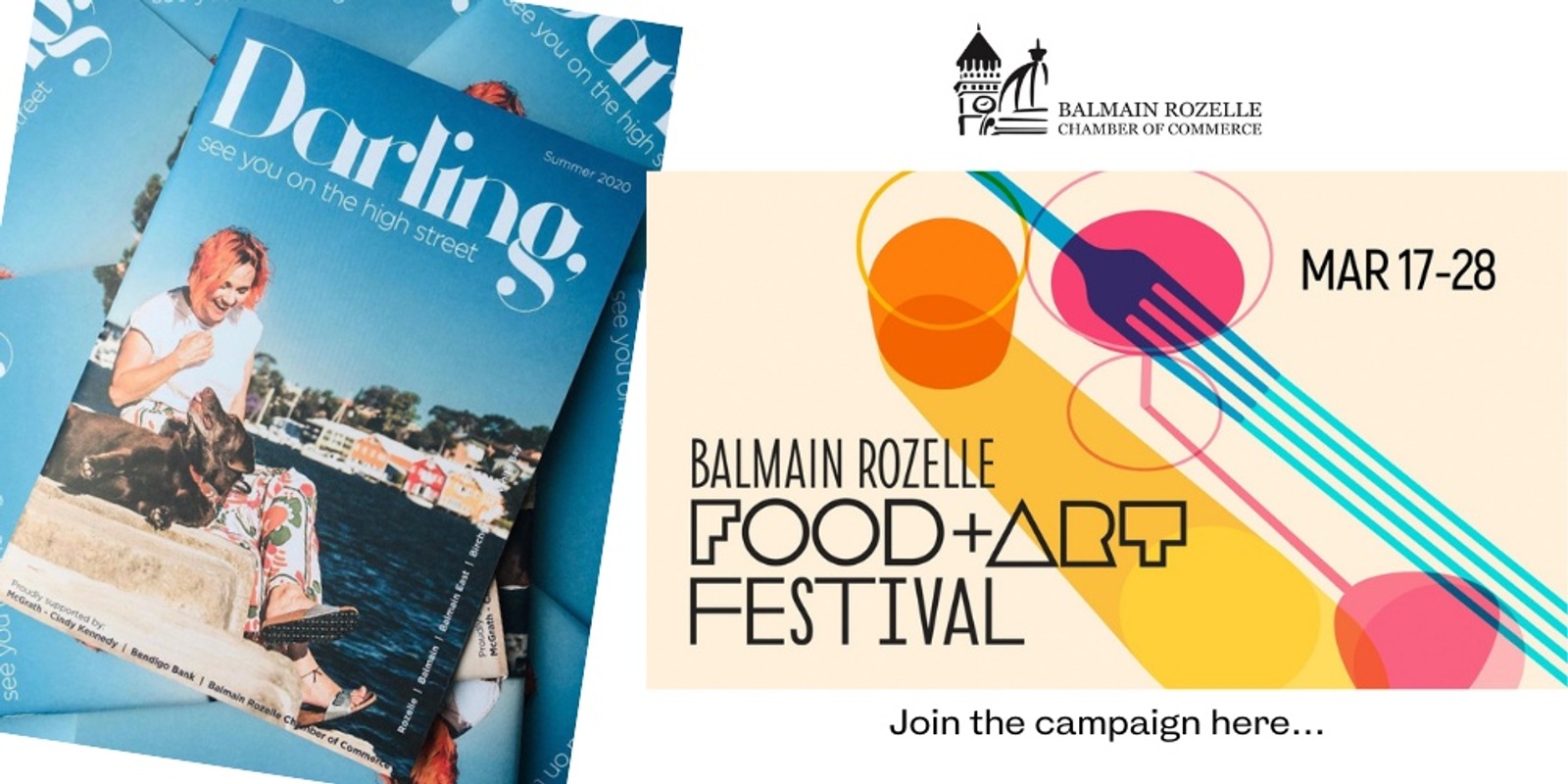 Banner image for Balmain Rozelle Food and Art Festival and Darling Magazine Business Participation