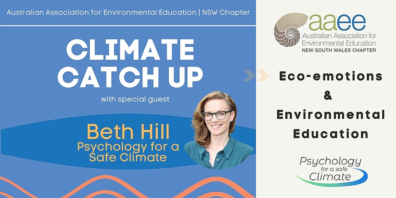 Banner image for AAEE NSW Climate Catch Up - Eco-Emotions and Environmental Education with Beth Hill