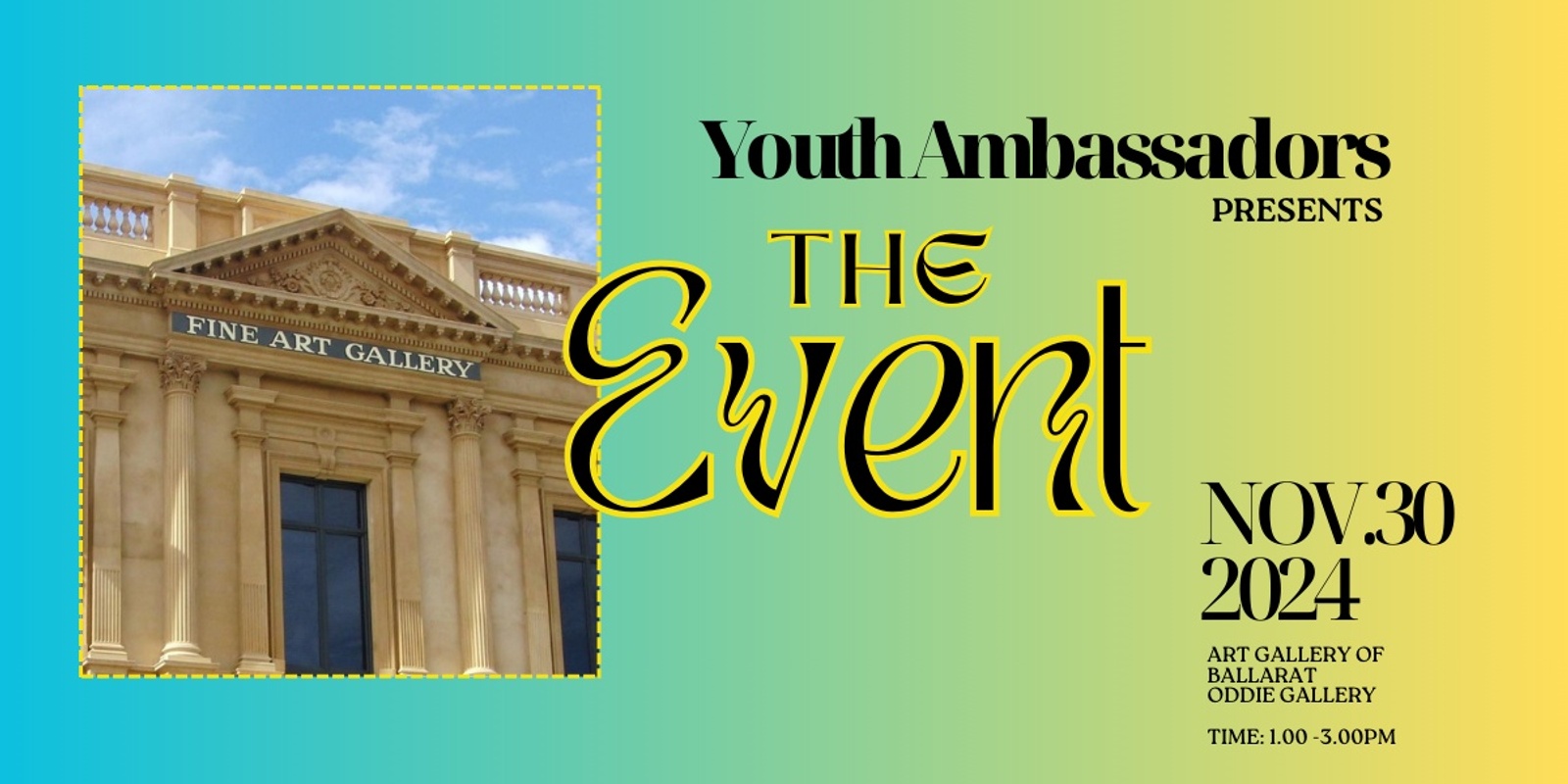 Banner image for The Event - Youth Ambassadors City of Ballarat 