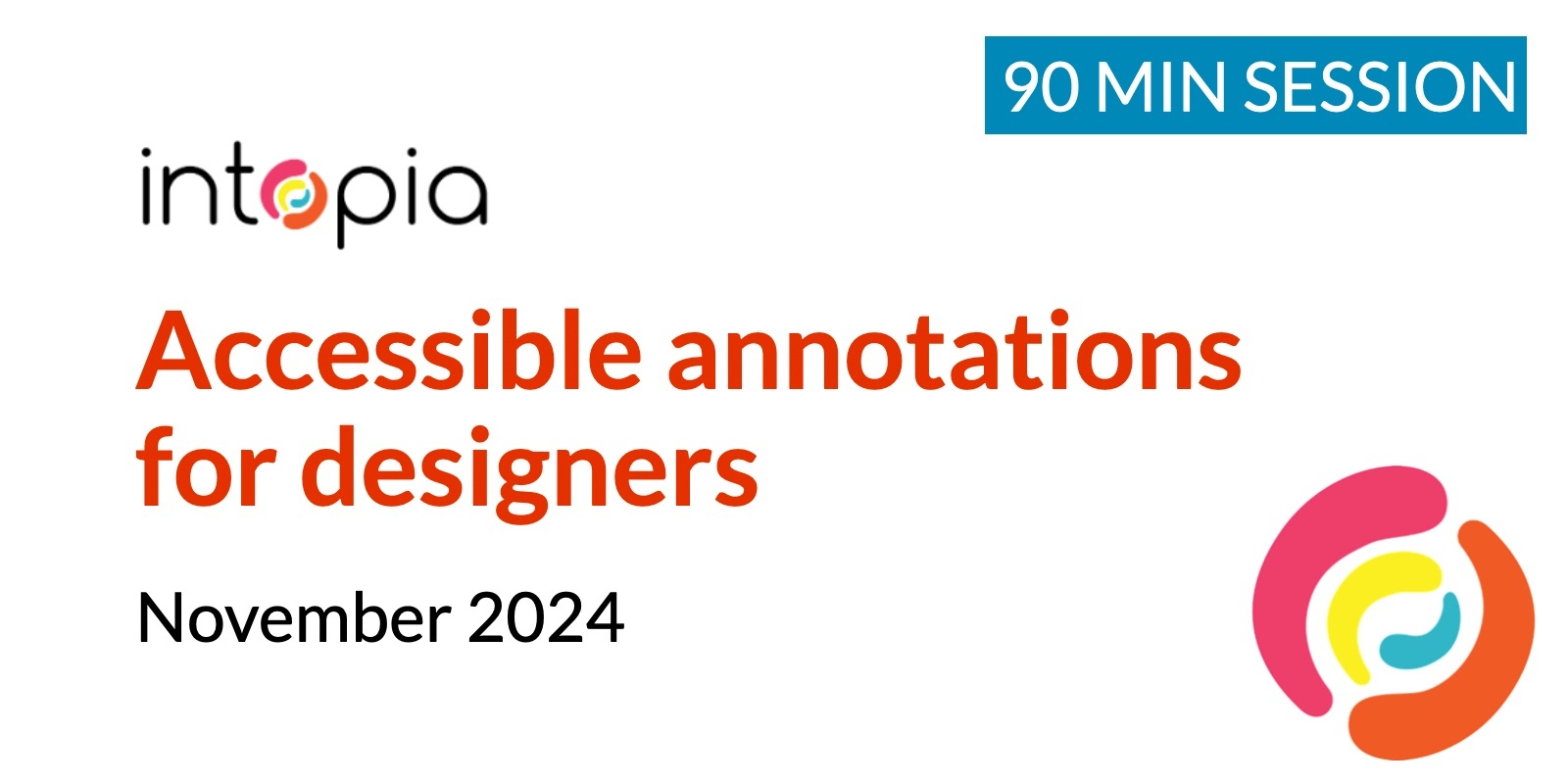Banner image for Accessible annotations for designers - November 2024