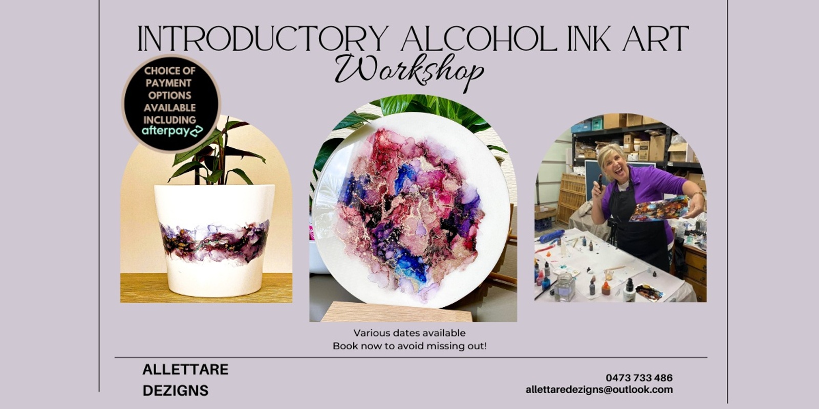Banner image for Alcohol Ink Art Workshop in Cardiff!