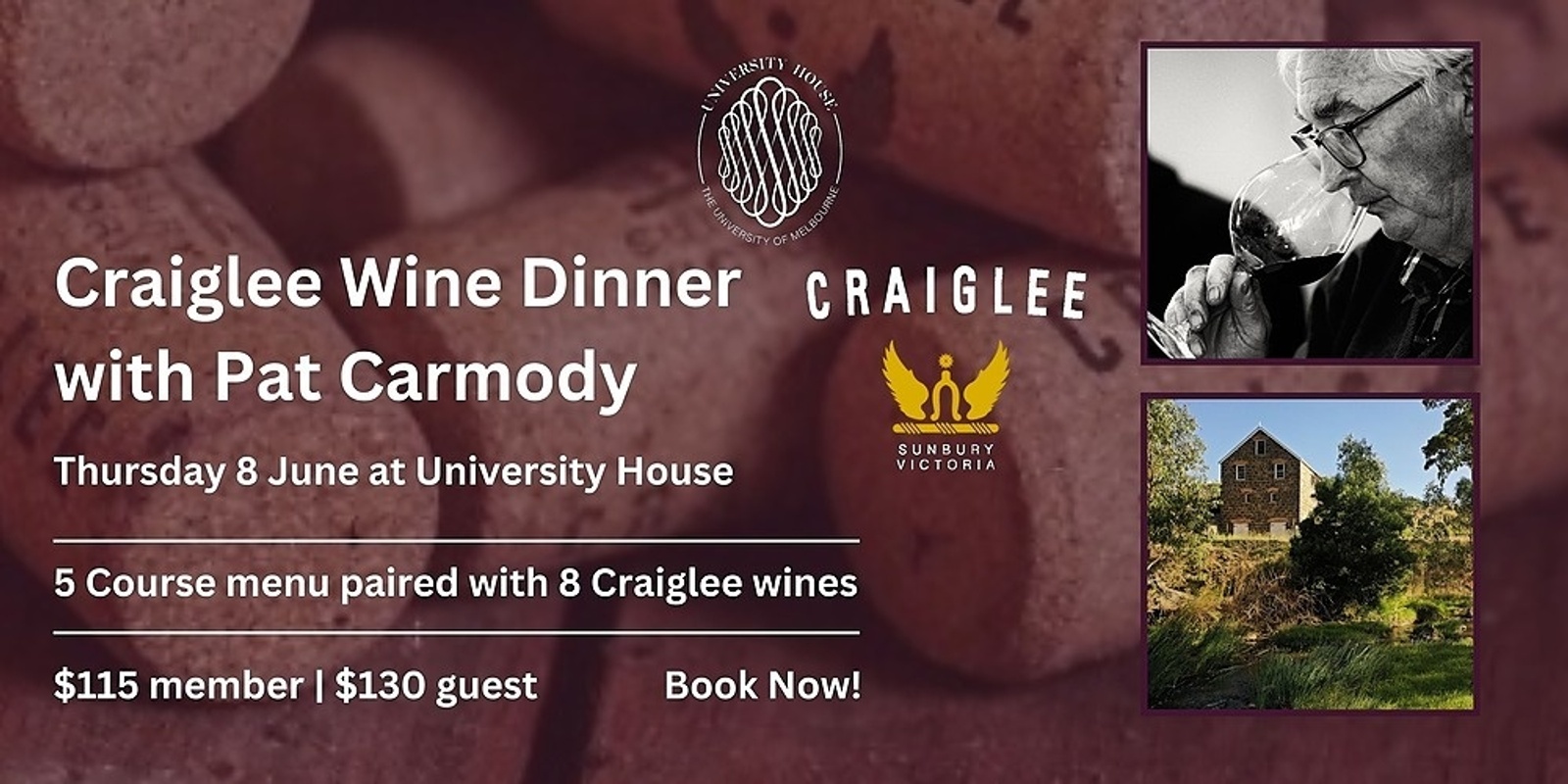 Banner image for Craiglee Wine Dinner