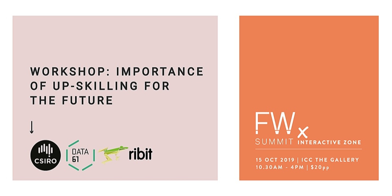 Banner image for 11.25am - Importance of up-skilling for the future, Ribit | Future Work Summit , Sydney 15 Oct 2019