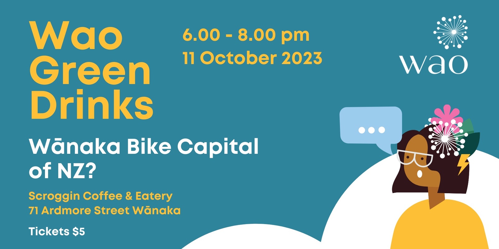 Banner image for Wao Green Drinks: Is Wānaka the future bike capital of New Zealand? 