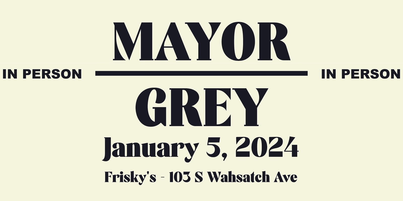 Banner image for Mayor Grey Live at Frisky’s with Hala Hooper and Beggars Union