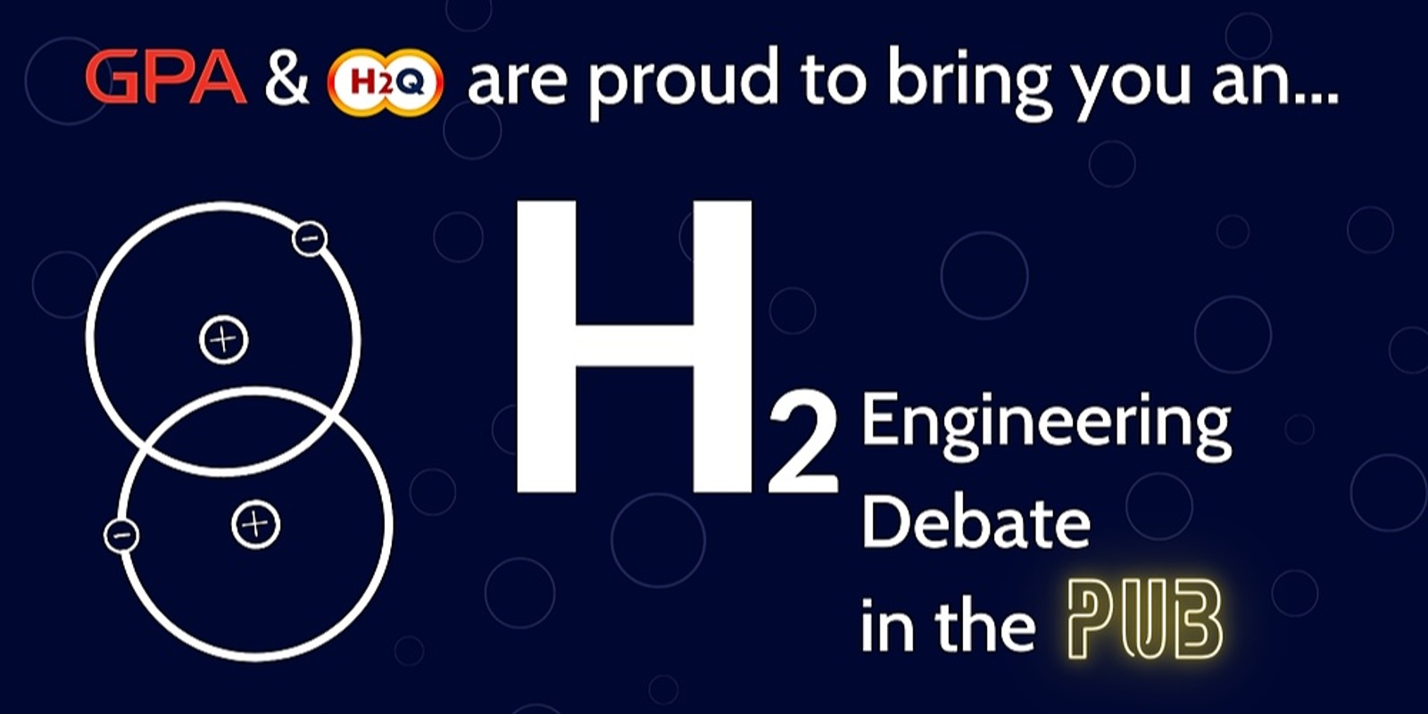 Banner image for H2Q x GPA Engineering Debate in the Pub 2023