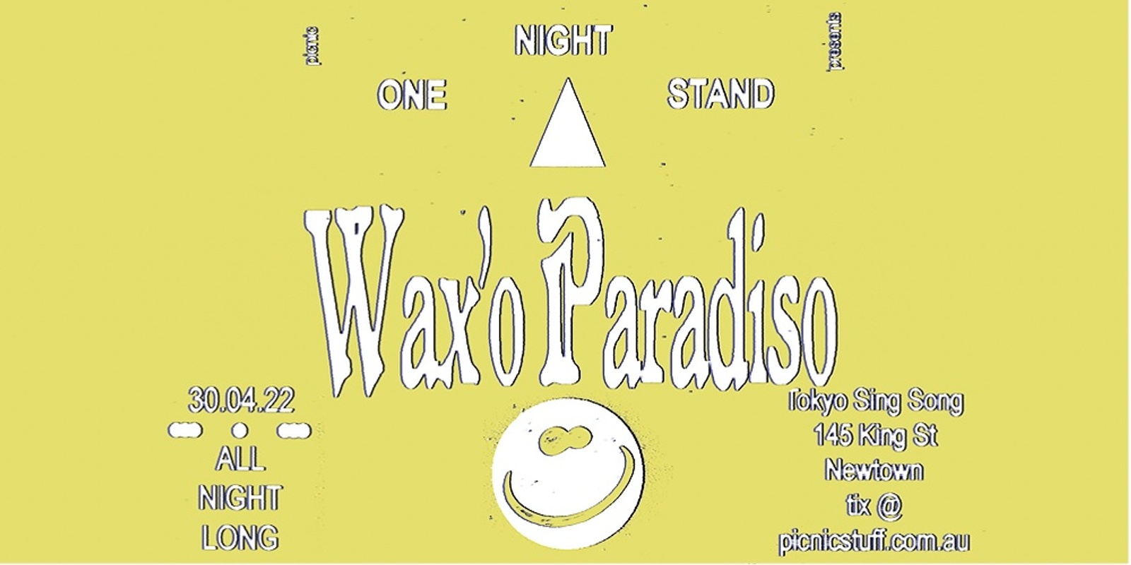 Banner image for Picnic One Night Stand | Wax'o Paradiso 
