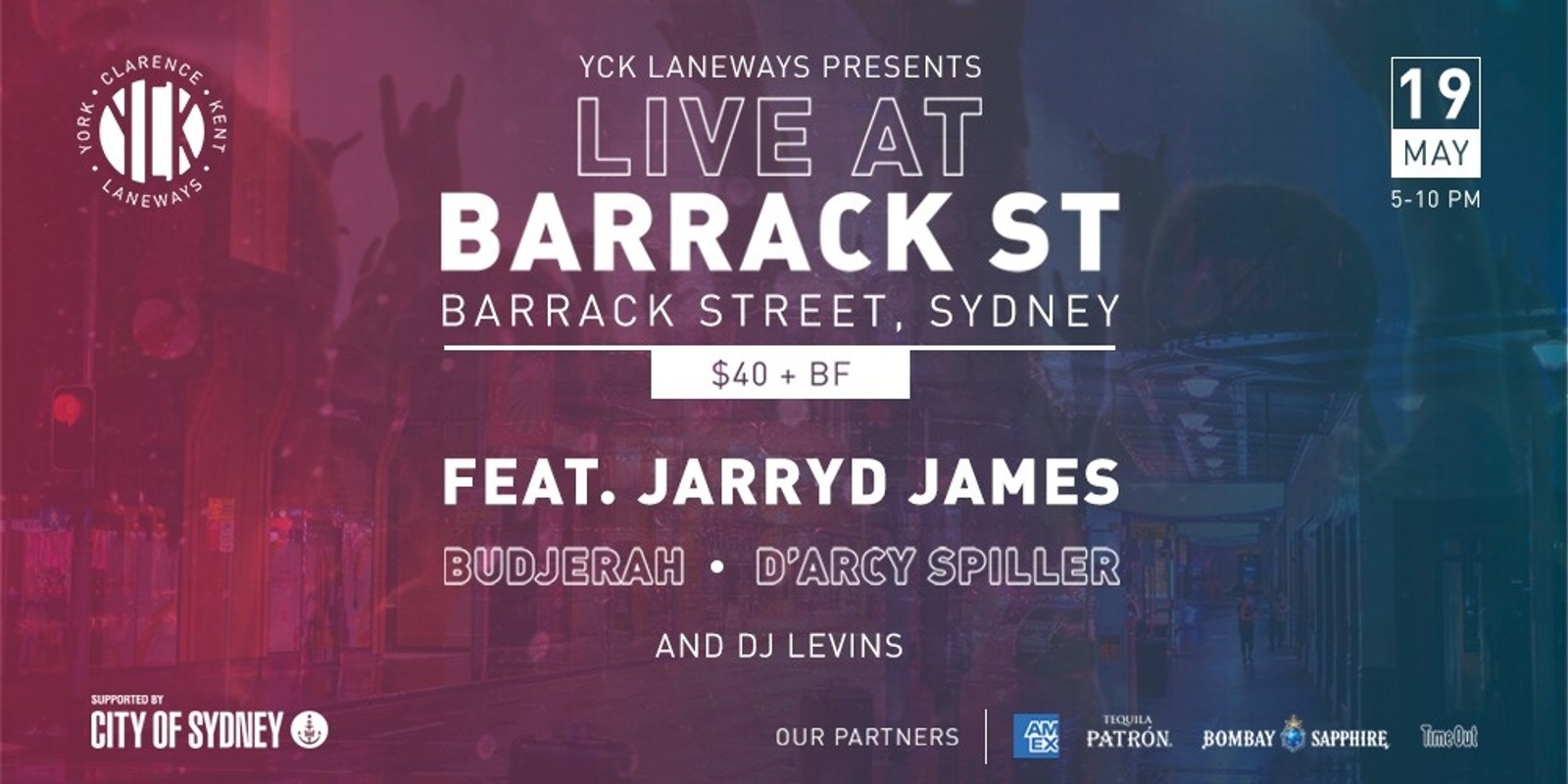 Banner image for YCK Laneways Presents Live at Barrack St 