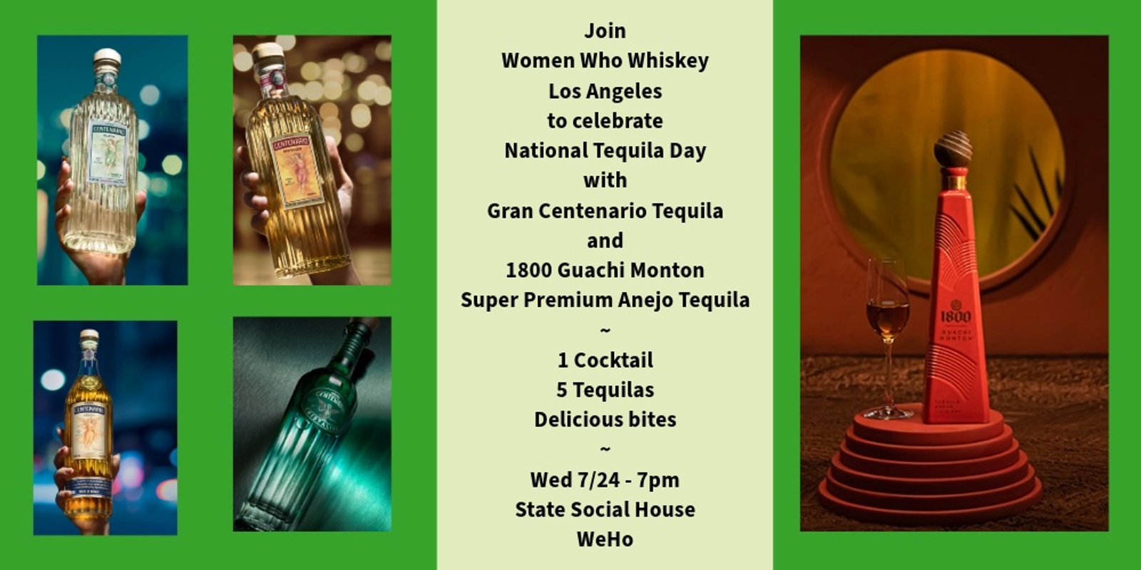 Banner image for National Tequila Day with Gran Centenario and 1800 Super Premium Tequilas